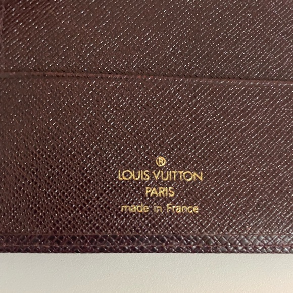 Louis Vuitton Brown Taiga Leather Checkbook Wallet - Picture 5 of 6